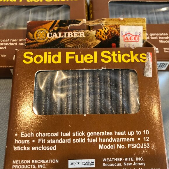 VINTAGE Caliber Solid Fuel Sticks & Pocket Handwarmer #F20 - Picture 3 of 6